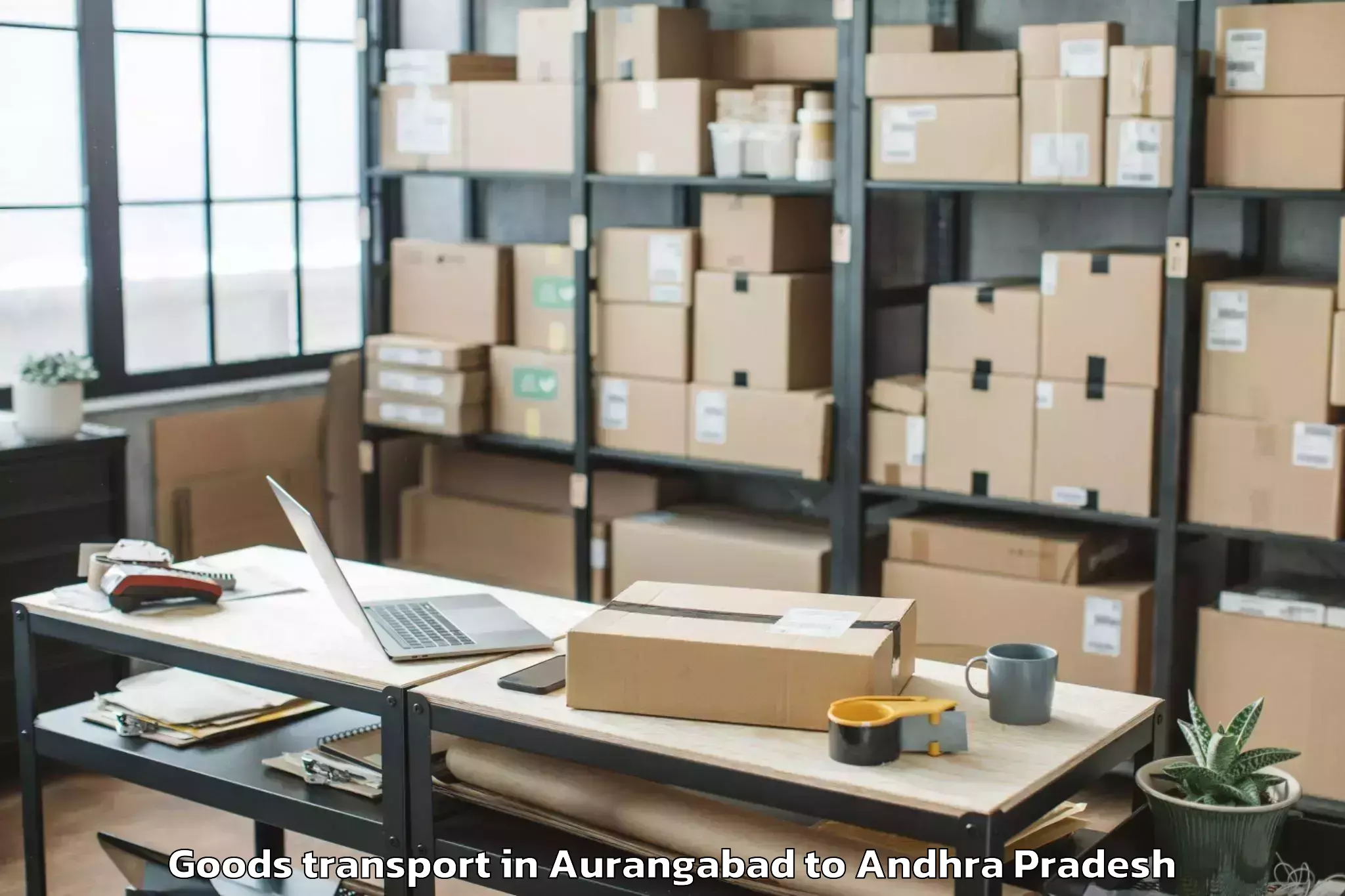 Hassle-Free Aurangabad to Podili Goods Transport